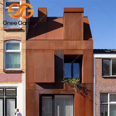 Corten Laser Cut Screen Cladding
