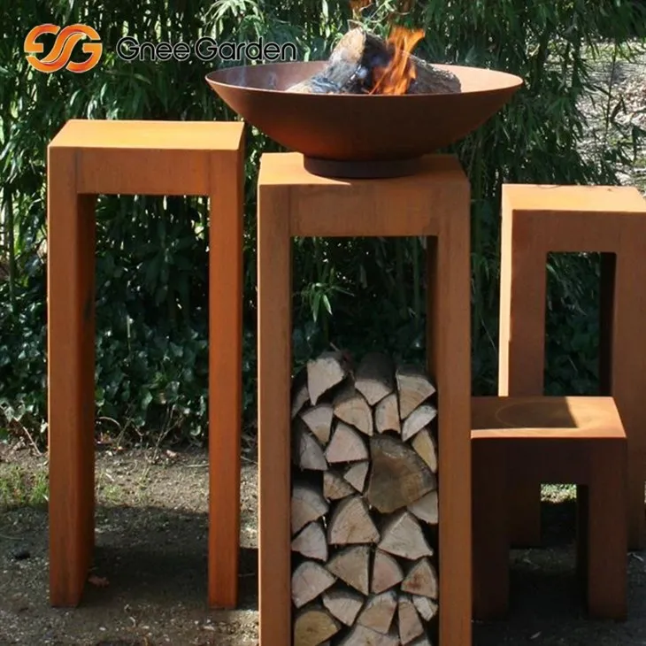 Corten Steel Propan Ognjena jama čisto kurjenje