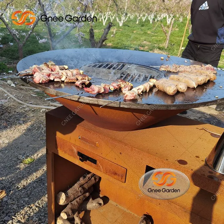 BBQ modeli Corten Steel