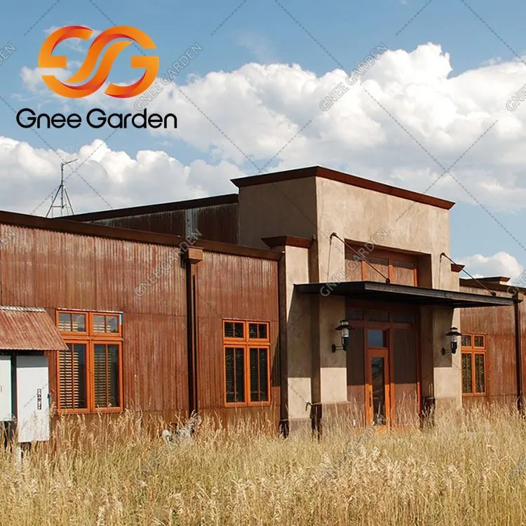 Streha iz valovitega jekla Corten