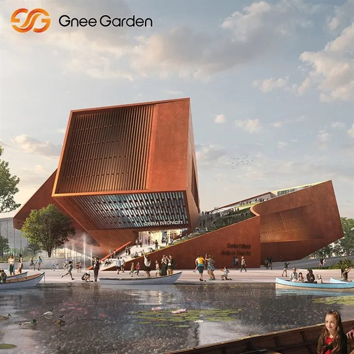 Jeklene plošče Corten obloge z rjo.