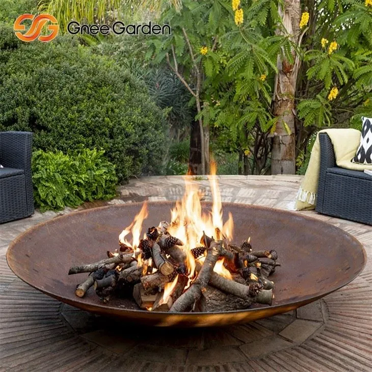 Outhoring Corten Steel Fire Bowl, odporen proti rji
