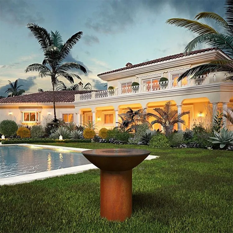 Elegantni in močni žari Corten Steel