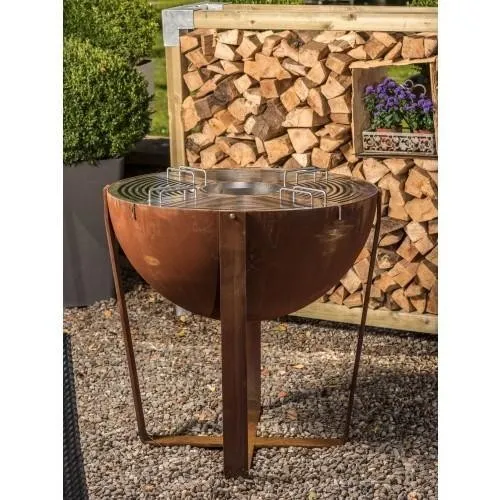 Corten Steel Charcoal Grill