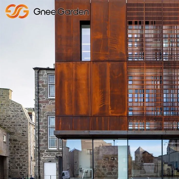 Corten Steel obloge Narava zarjavela stena