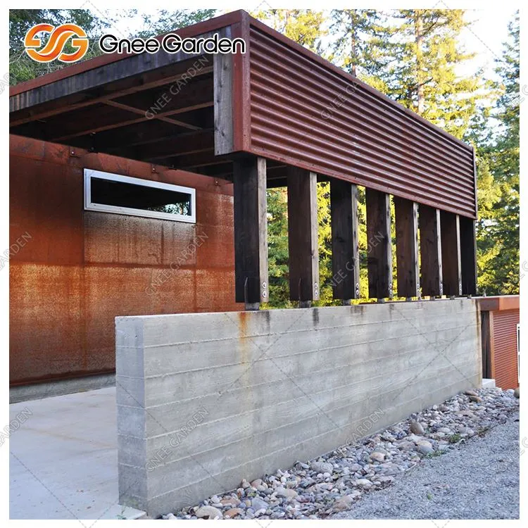 Streha zunanjih oblog Corten Steel