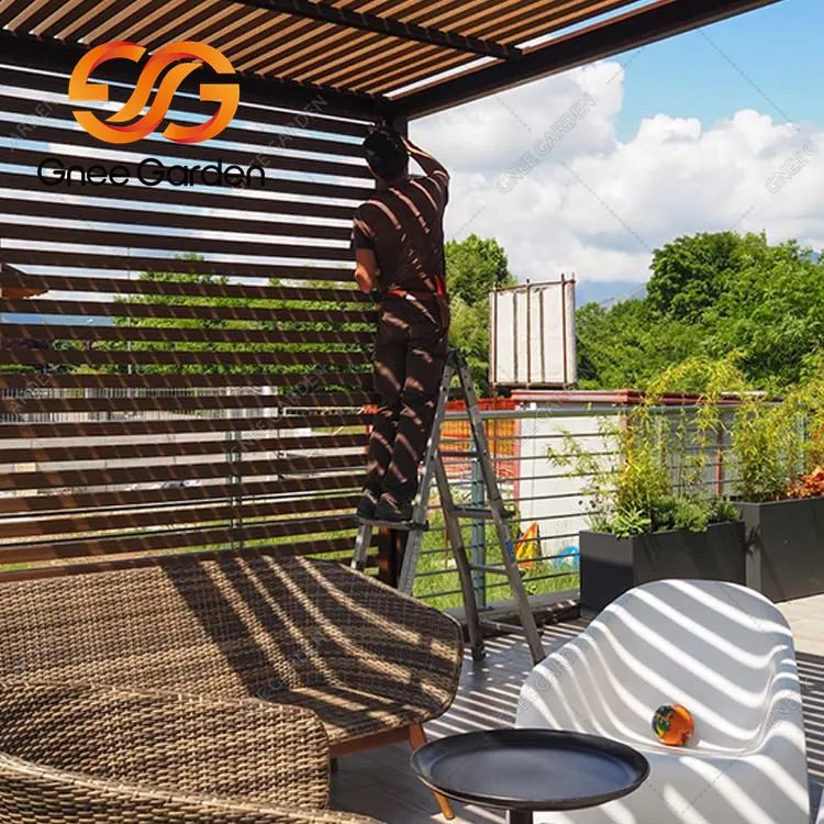 Visokokakovostna zunanja pergola Corten Steel