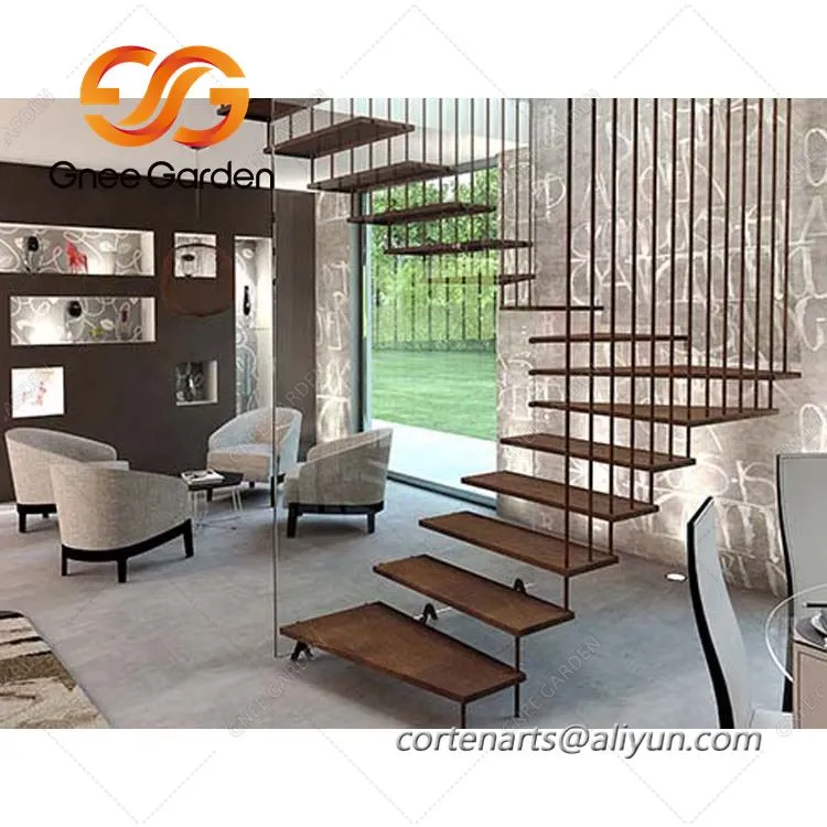 Corten Steel zarjavele kovinske vrtne stopnice