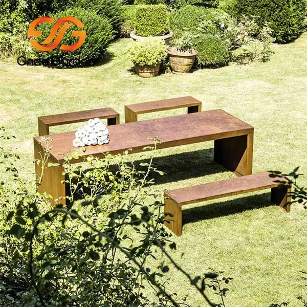 Ulično in parkovno pohištvo Corten Steel