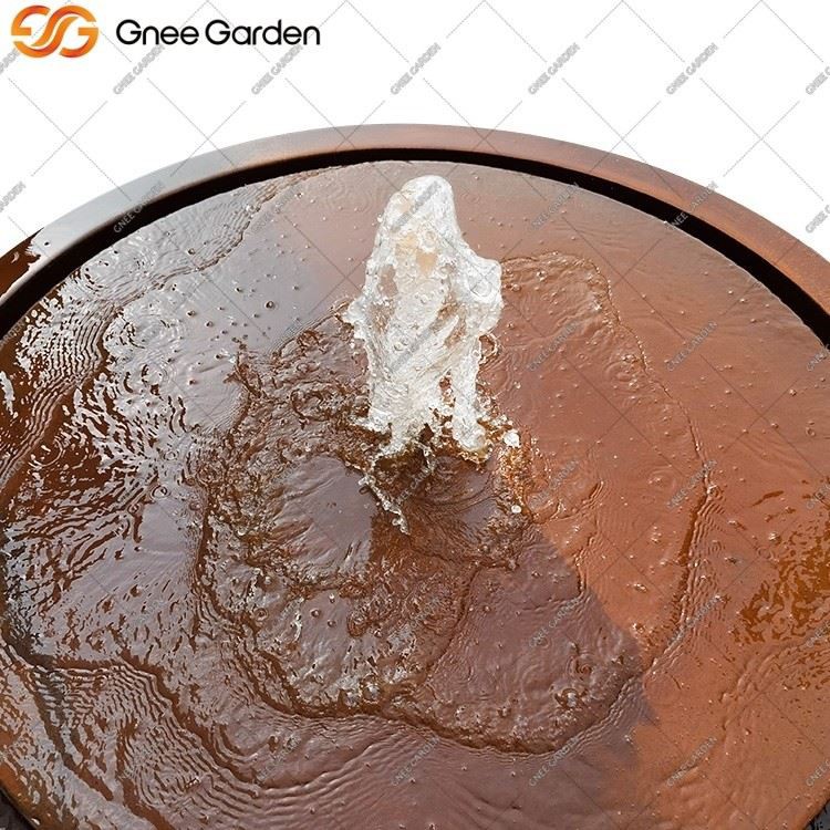 Corten Steel outdoor garden fountains
