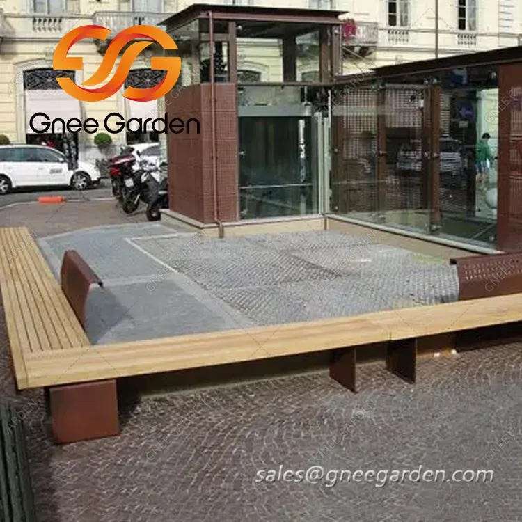 Zunanje pohištvo iz jekla Corten Steel po meri