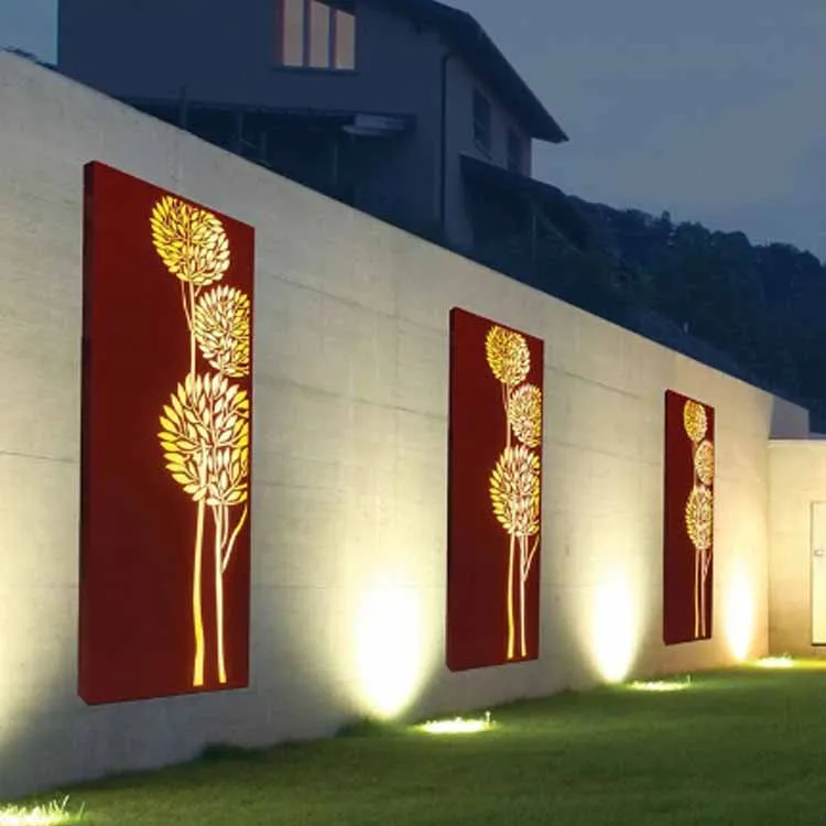 Dizajnerski pregradni zaslon Corten