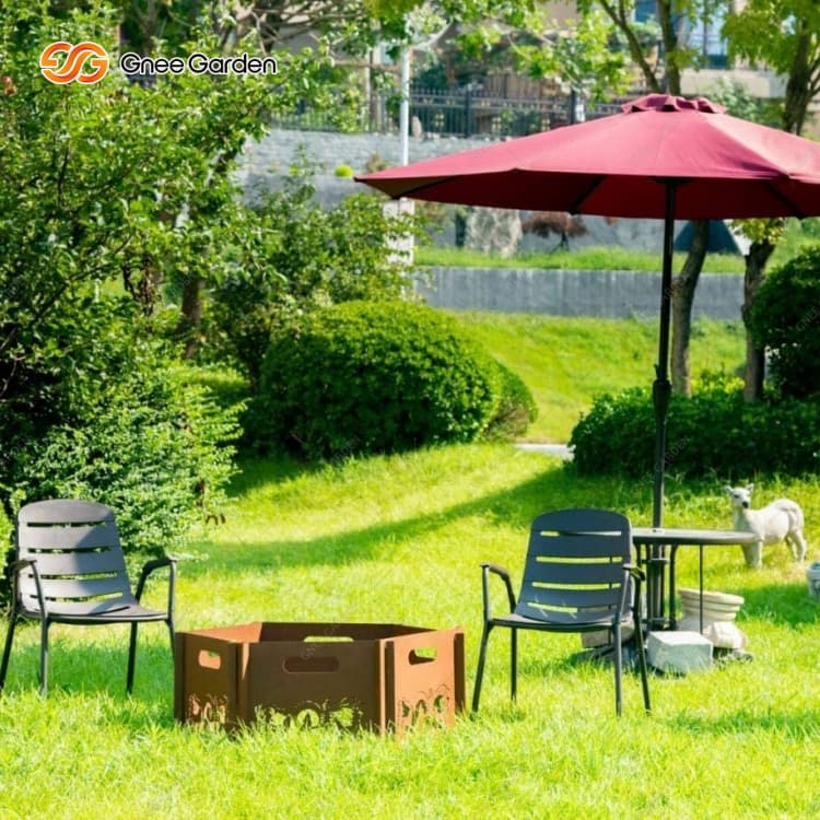 Sodobna zunanja jeklena jama Corten jeklena jama