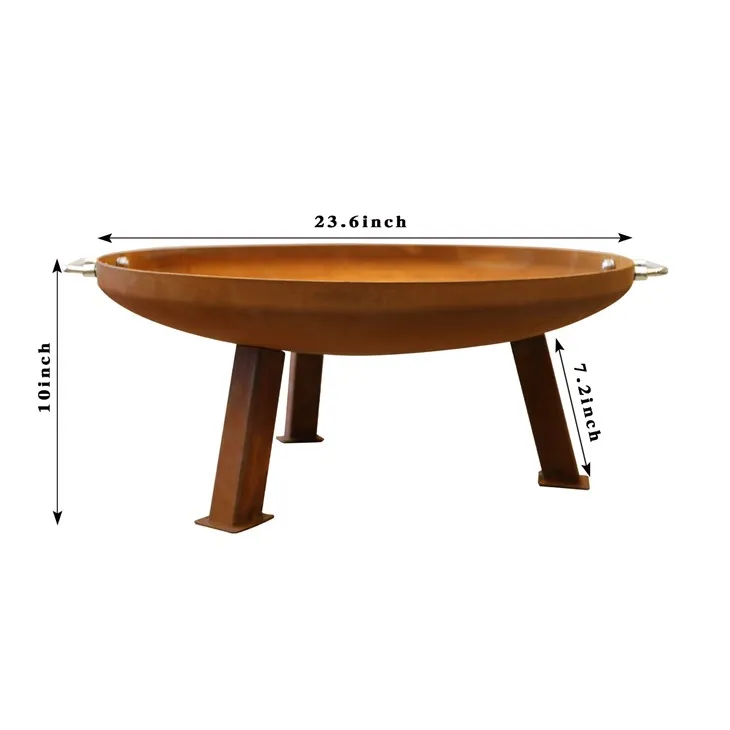 Jekleni gorilnik na prostem