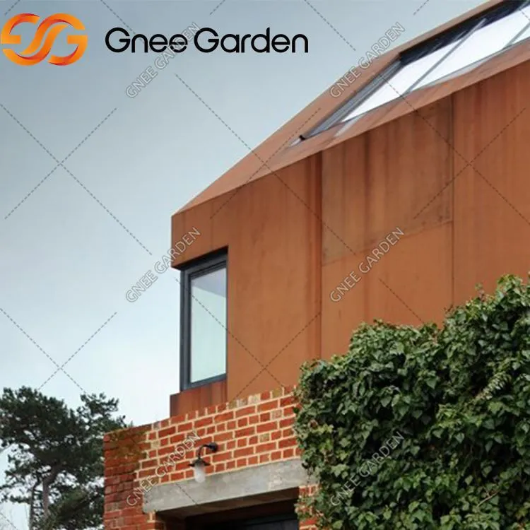 Zunanja stavba Uporabite steno zavese Corten jeklene zavese