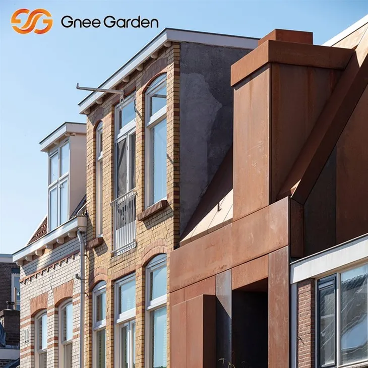 Rustikalna korten obloga naravna jeklena patina