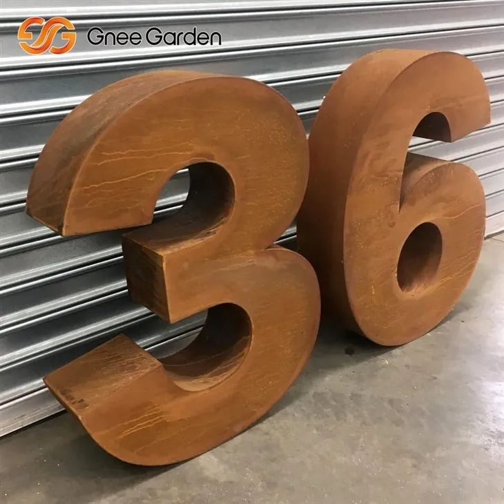 Zarjavelo črka Corten Steel