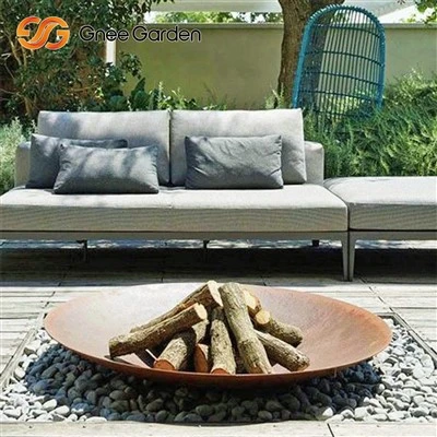 Corten Natural Finish Fire Bowl Patio