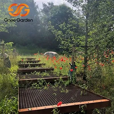 Zunanje vrtne stopnice Corten Steel