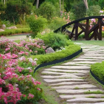 Cvetlična postelja za vrtno ograjo