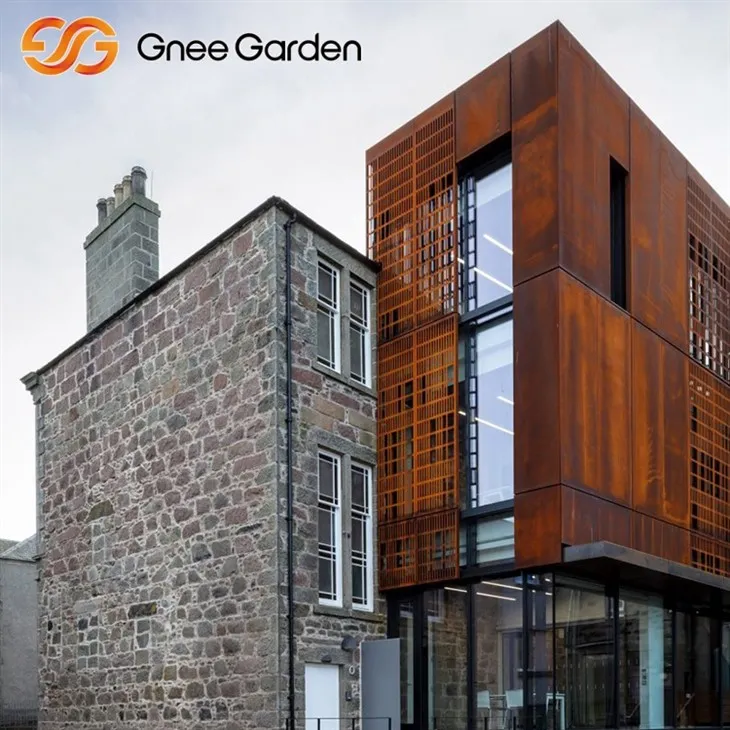 Vremenske jeklene obloge Naravna patina